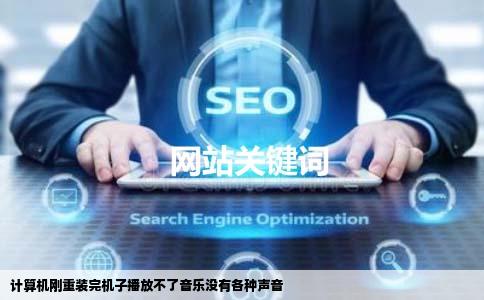 计算机刚重装完机子播放不了音乐没有各种声音