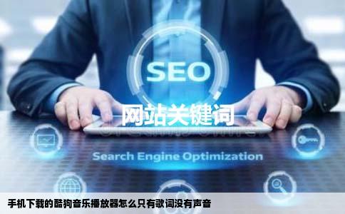 手机下载的酷狗音乐播放器怎么只有歌词没有声音