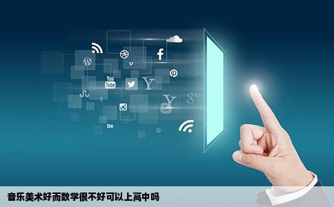 音乐美术好而数学很不好可以上高中吗