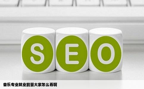 音乐专业就业前景大家怎么看啊